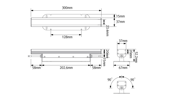 Fixture dimension