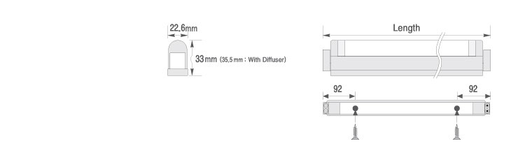 Fixture dimension